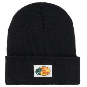 Black Beanie with Logo Patch
